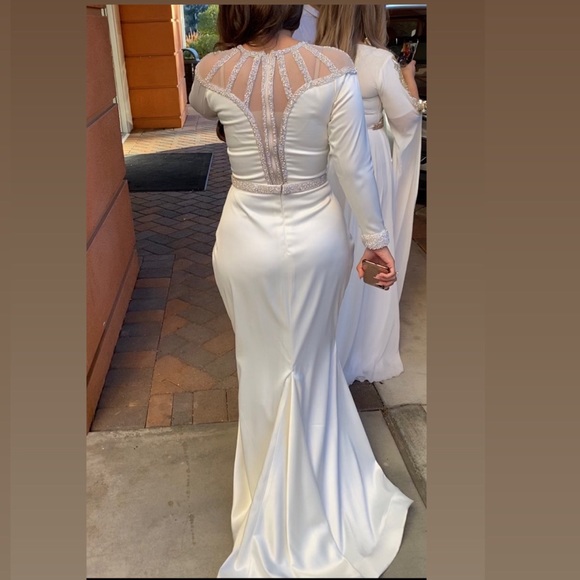 Bridal gown custom made size S - Picture 3 of 4